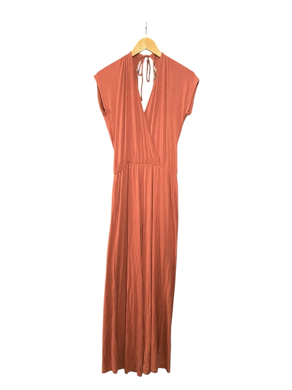 Women's Terracotta Wrap Jumpsuit NWOT - Picture 2 of 3